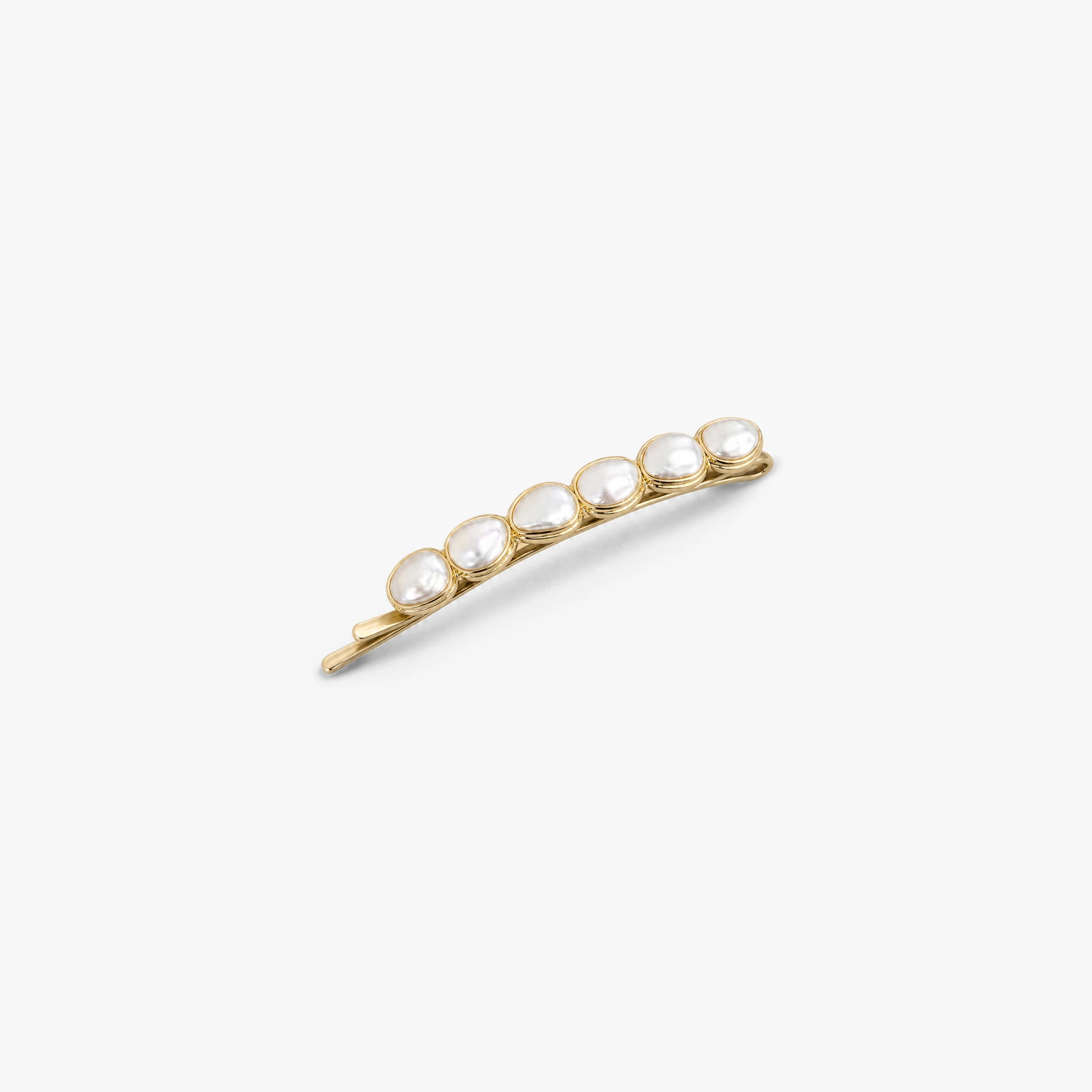 Awe Inspired Ritual 14K Gold Plated Brass / Single Pearlescent Hair Clip