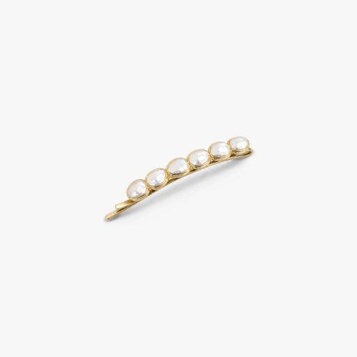 Awe Inspired Ritual 14K Gold Plated Brass / Single Pearlescent Hair Clip