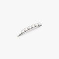 Awe Inspired Ritual 925 Sterling Silver Plated Brass / Single Pearlescent Hair Clip