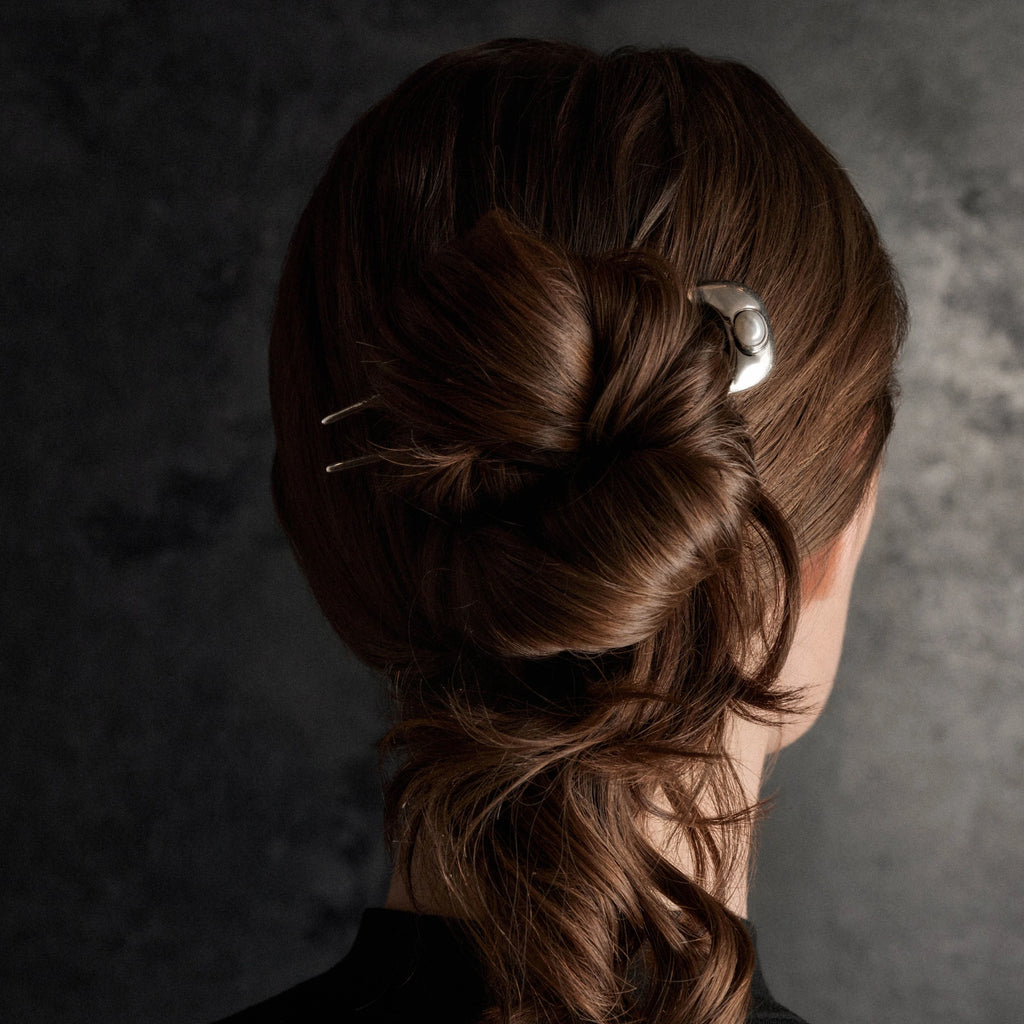 Awe Inspired Ritual Sculptural Pearl Hair Pin