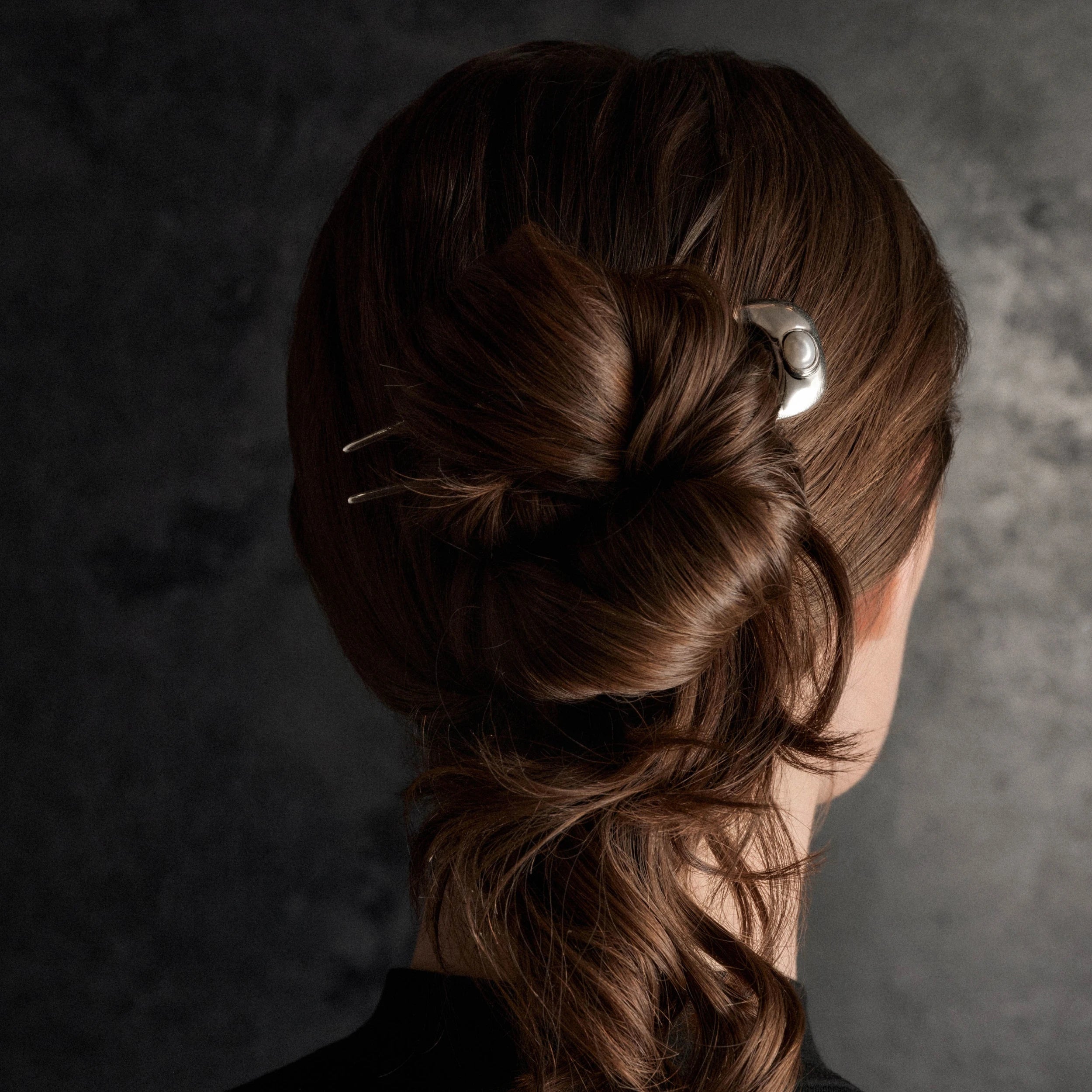 Awe Inspired Ritual Sculptural Pearl Hair Pin