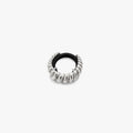 Awe Inspired Ritual 925 Sterling Silver Plated Brass Braided Hair Cuff
