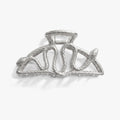 Awe Inspired Ritual 925 Sterling Silver Plated Brass Twin Serpents Claw Clip