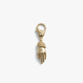 Awe Inspired Ritual 14K Gold Plated Brass Hands of Fate Bag Charm