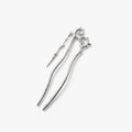 Awe Inspired Ritual 925 Sterling Silver Plated Brass Molten Filigree Hair Pin