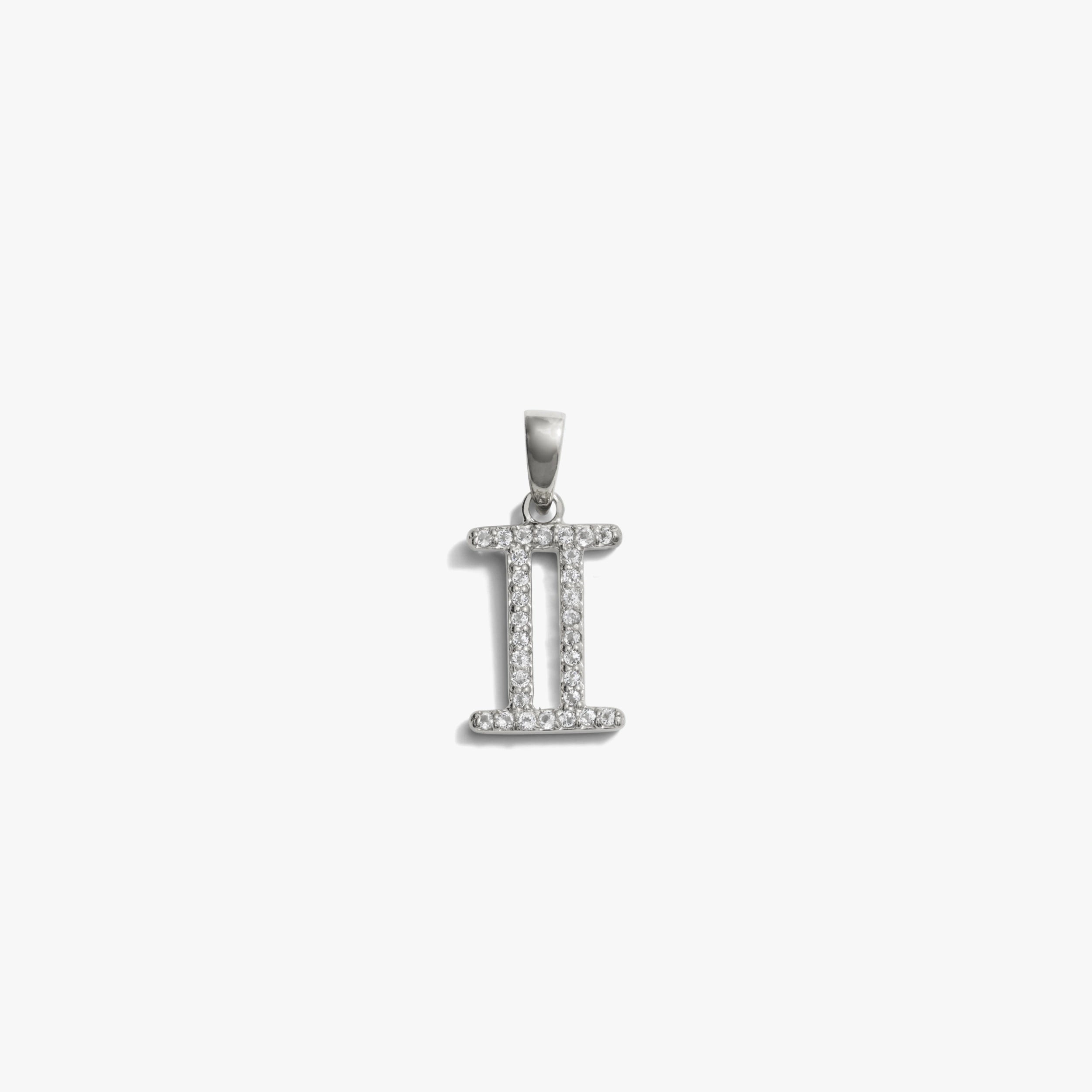 Awe Inspired Pendants 925 Sterling Silver / Gemini / Mini Special Offer Zodiac Gemstone Amulet