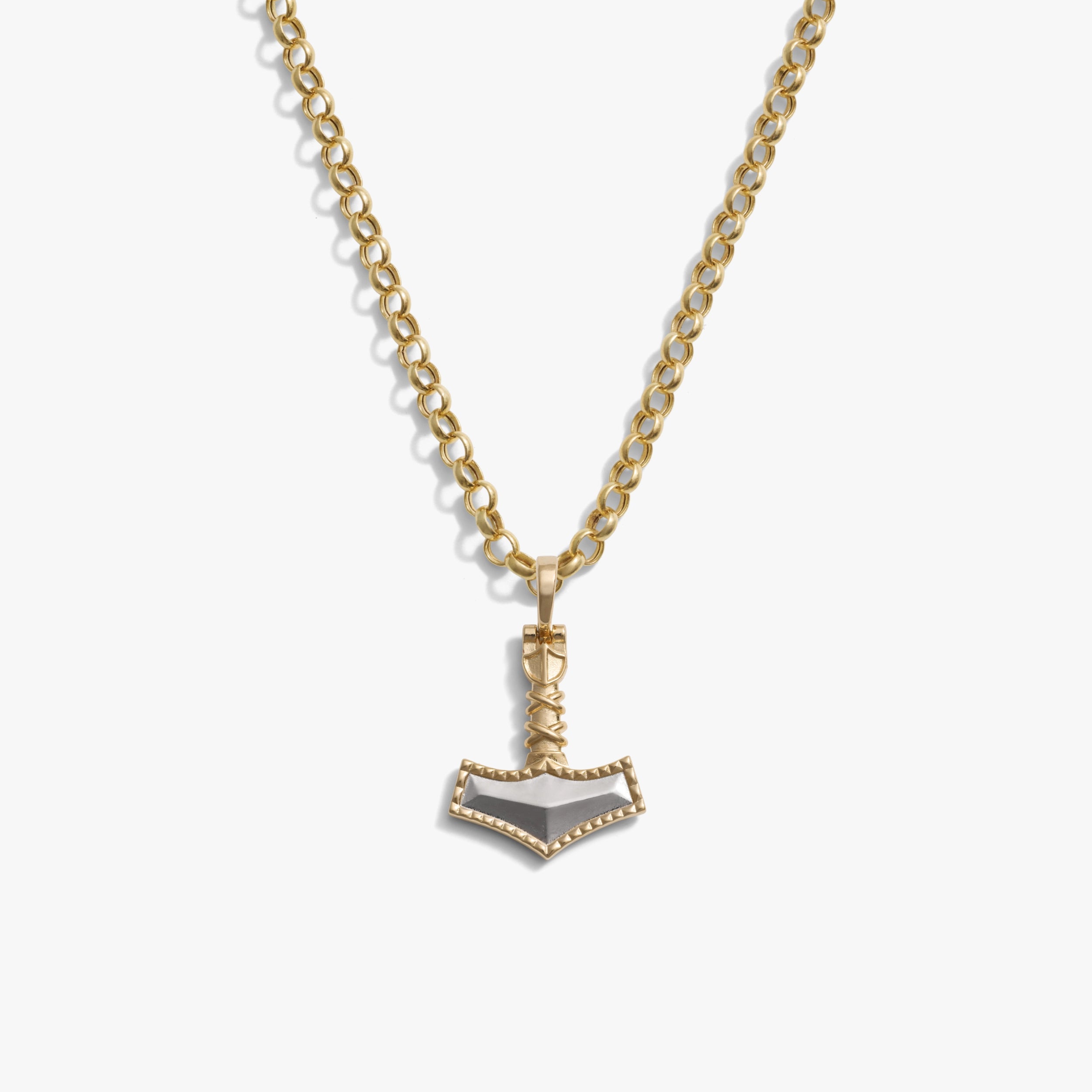 Awe Inspired Necklaces 14K Gold Vermeil / 20" Thor's Hammer Necklace
