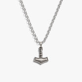 Awe Inspired Necklaces 925 Sterling Silver / 20" Thor's Hammer Necklace