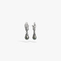 Awe Inspired Earrings 925 Sterling Silver / Pair Hands Of Fate Pearl Studs