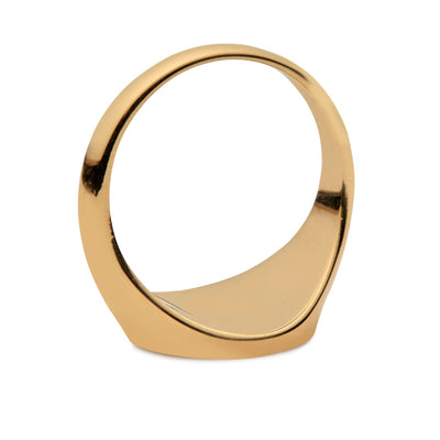 An Awe Inspired Frida Kahlo Signet Ring in gold vermeil