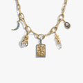 Awe Inspired Necklaces 14K Gold Vermeil / Ishtar's Devotion Molten Charm Necklace Set