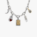 Awe Inspired Necklaces 925 Sterling Silver / Ishtar's Devotion Molten Charm Necklace Set