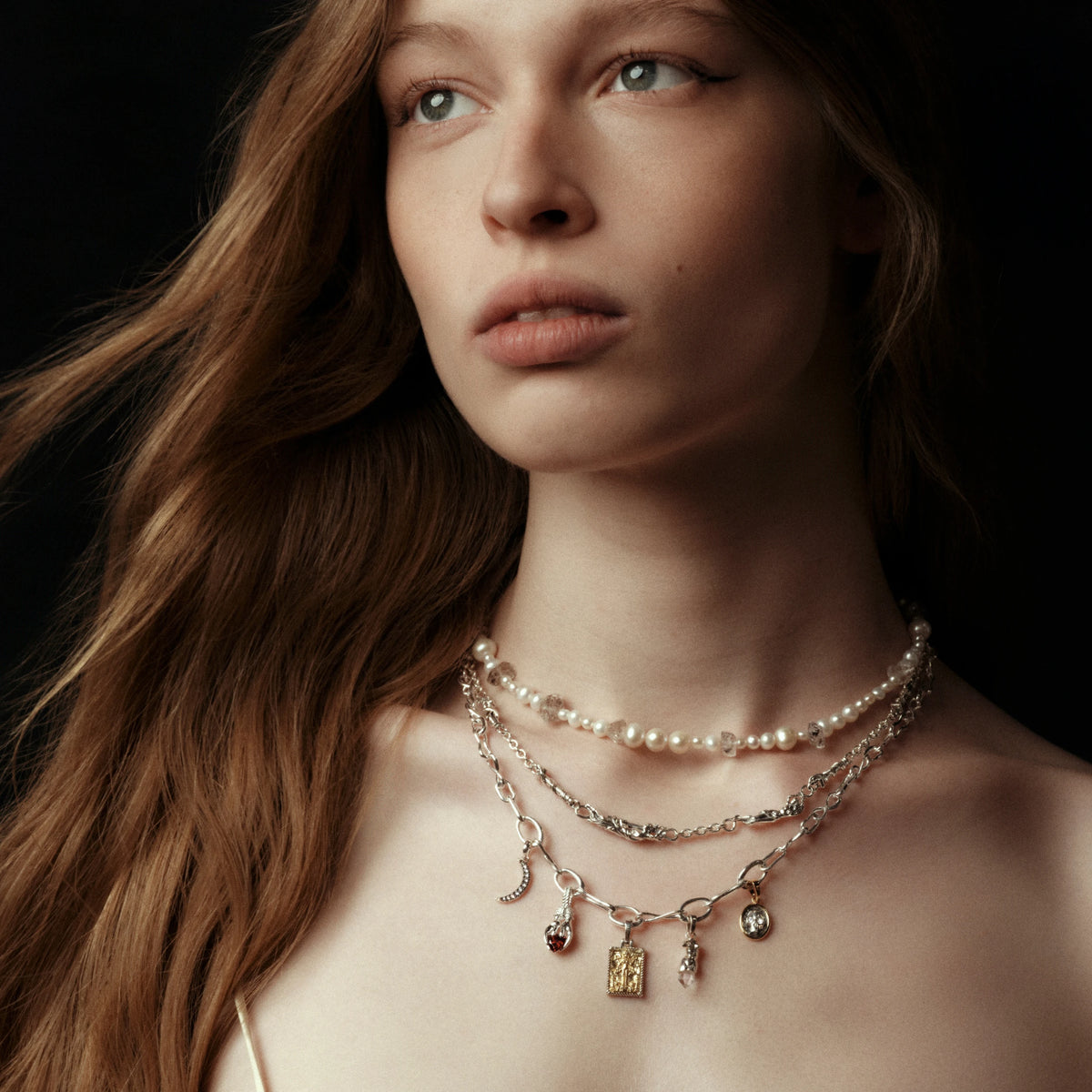 Awe Inspired Necklaces Molten Charm Necklace Set