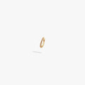 Awe Inspired Earrings 14K Gold Vermeil / Single Diamond Huggie Earrings