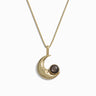 Man in the Moon Black Mother of Pearl Necklace