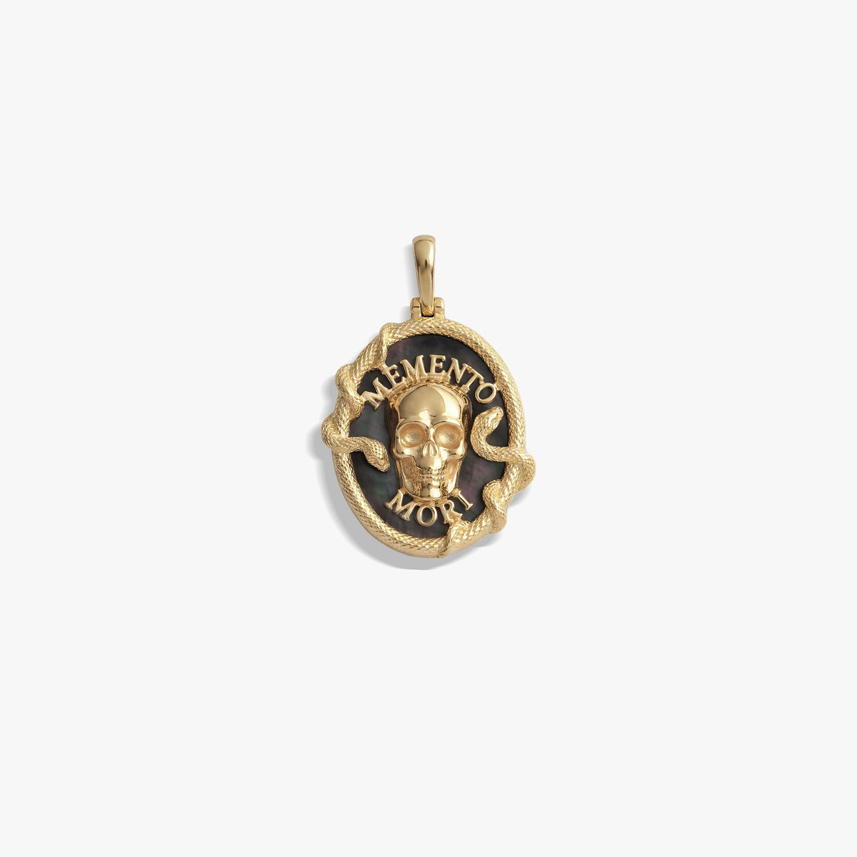 Awe Inspired Pendants 14K Gold Vermeil Memento Mori Pendant