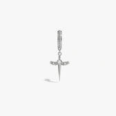Awe Inspired Earrings Men's Winged Sword Drop Huggies