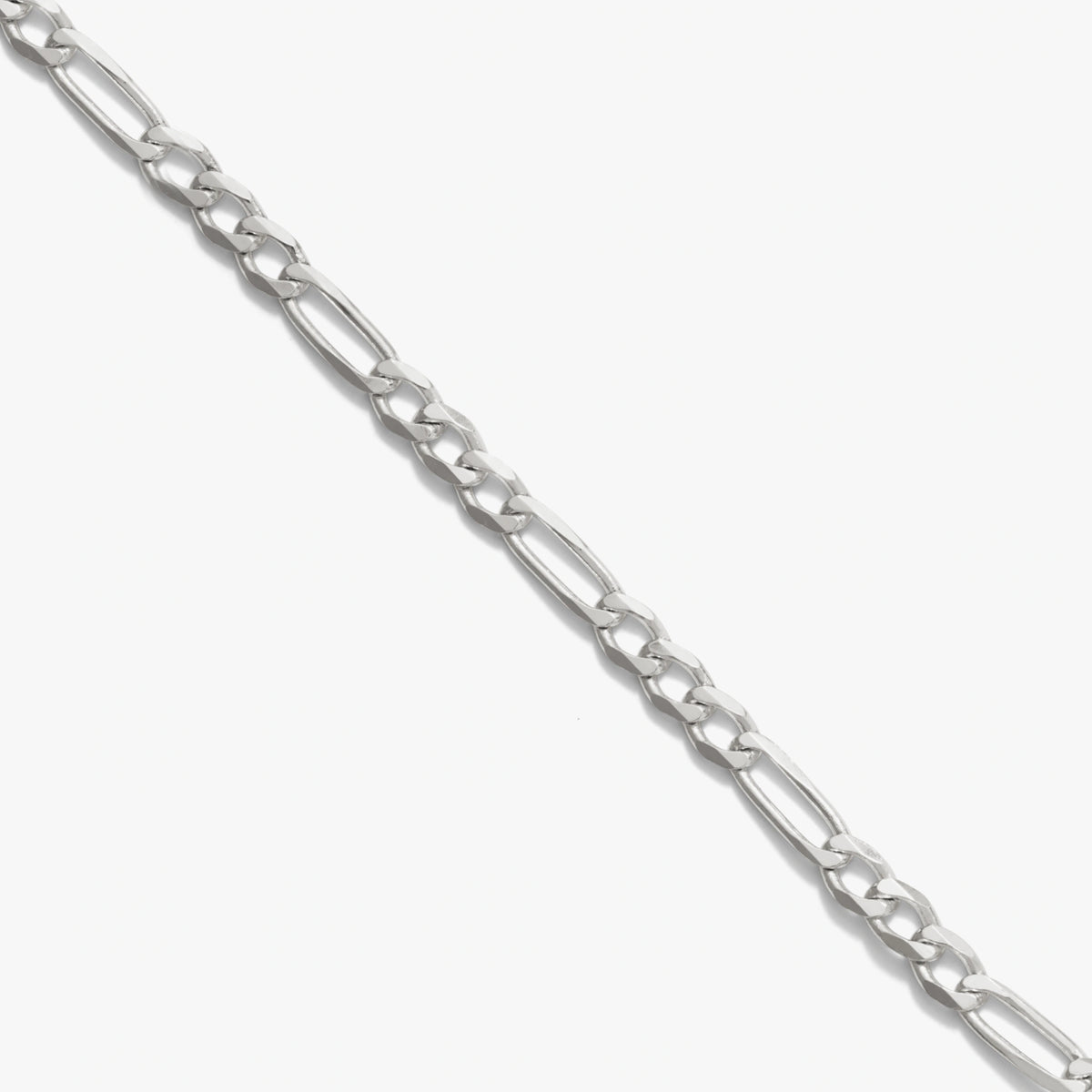 Awe Inspired Necklaces 925 Sterling Silver Thin Figaro Chain