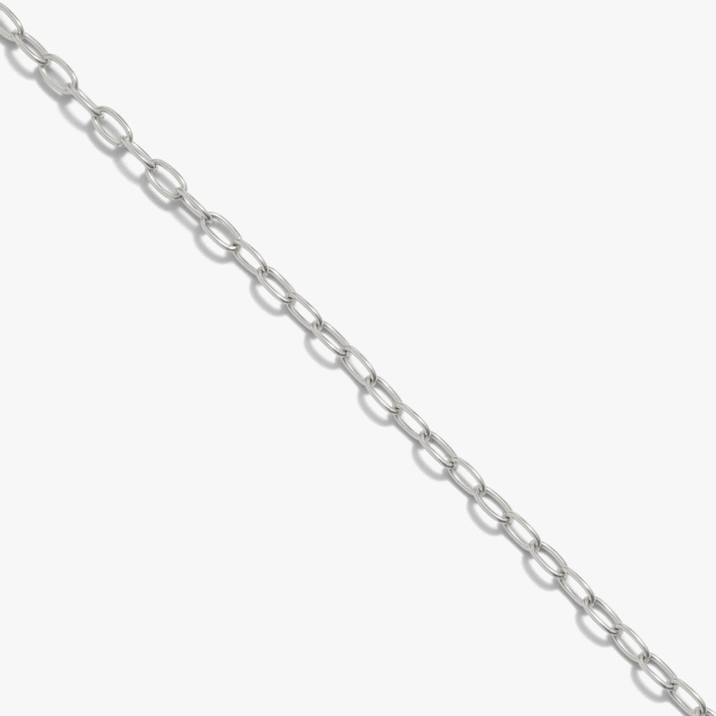 Awe Inspired Necklaces 925 Sterling Silver / 16''-18'' / Mini Paperclip Chain Mini Paperclip Chain Necklace