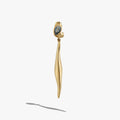 Awe Inspired Earrings 14K Gold Vermeil / Labradorite / Single Left [WIP] Molten Gemstone Drop Earrings