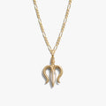 Awe Inspired Necklaces 14K Gold Vermeil Mother of Pearl Trident Necklace