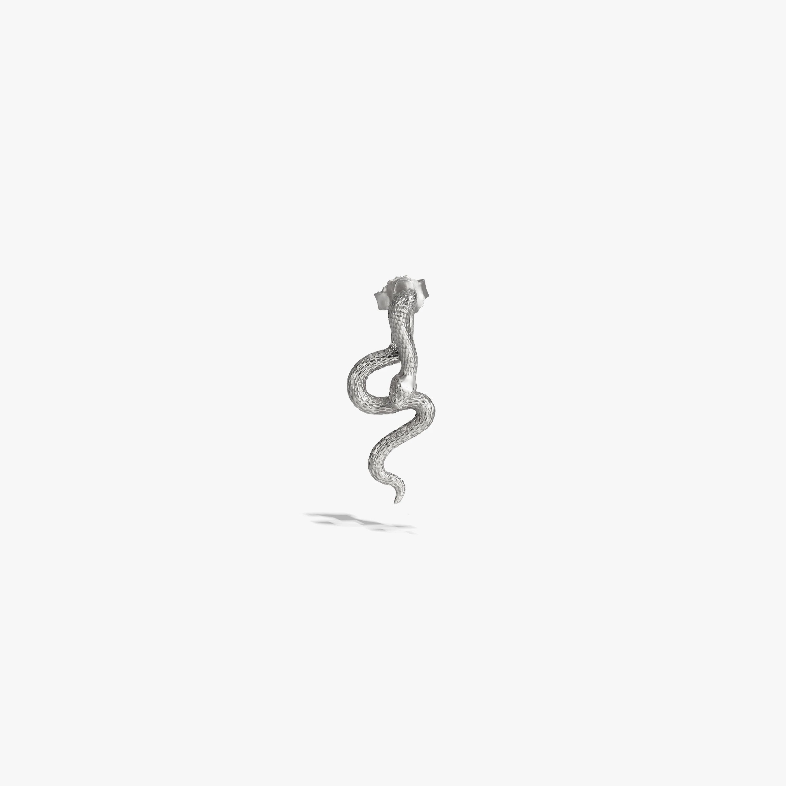Awe Inspired Earrings 925 Sterling Silver / Single Mystic Serpent Cascade Earrings