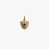 Awe Inspired Pendants 14K Gold Vermeil Gemstone Shield Pendant