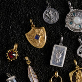 Awe Inspired Pendants Gemstone Shield Pendant