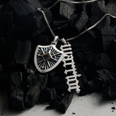Awe Inspired Pendants Gemstone Shield Pendant