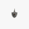 Awe Inspired Pendants 925 Sterling Silver Gemstone Shield Pendant