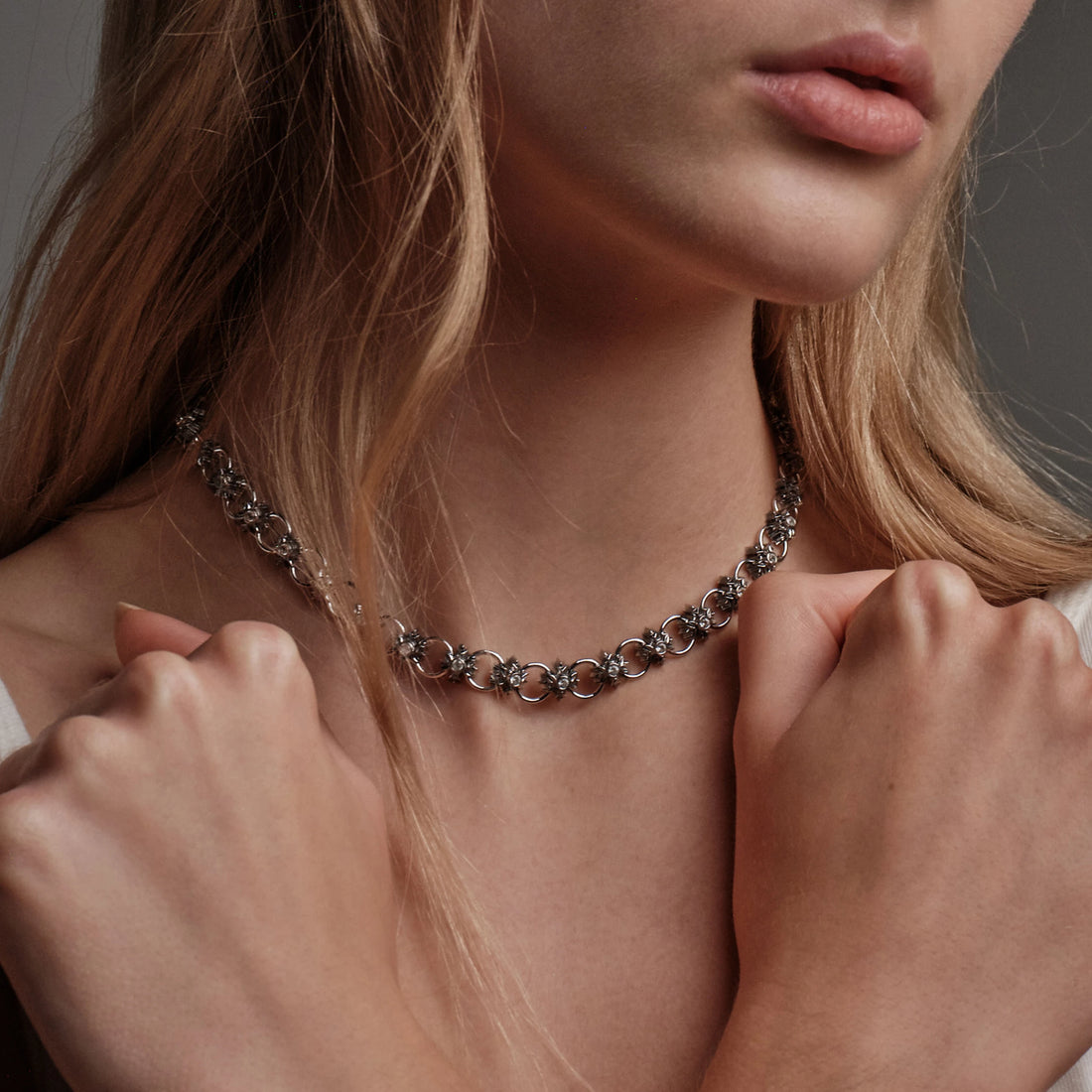 Awe Inspired Necklaces Cross Link Chain Necklace