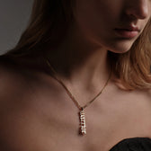 Awe Inspired Pendants Warrior Nameplate Pendant