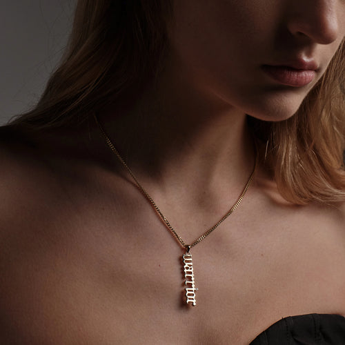 Awe Inspired Pendants Warrior Nameplate Pendant