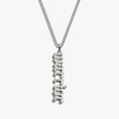 Awe Inspired Necklaces 925 Sterling Silver / 16-18'' Warrior Nameplate Necklace