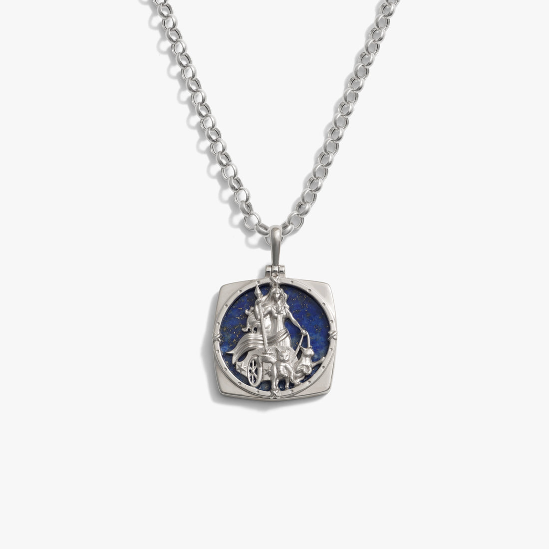 Awe Inspired Necklaces 925 Sterling Silver / Blue Lapis / 18'' Special Edition Freya Necklace
