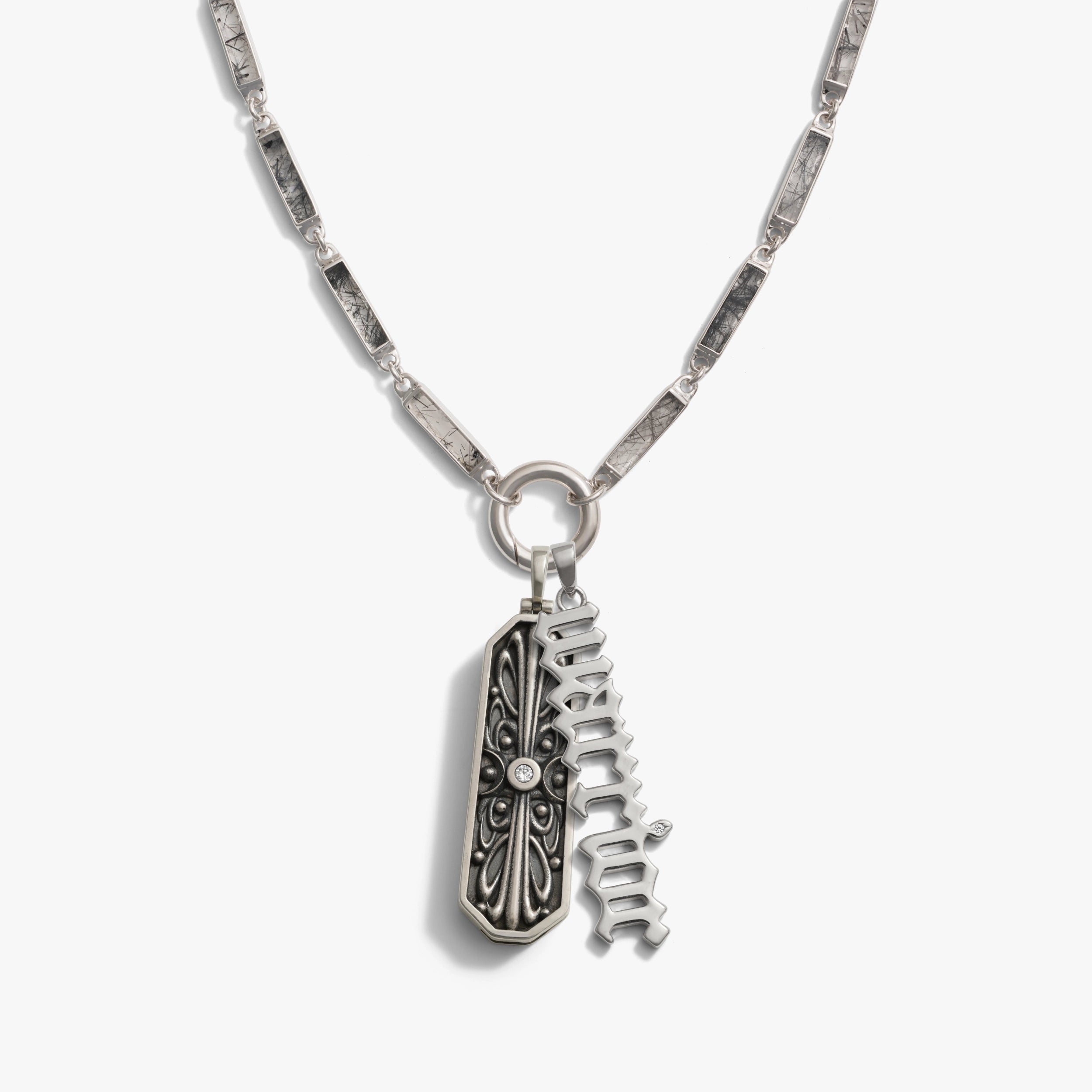 Awe Inspired Necklaces Warrior Nameplate Necklace