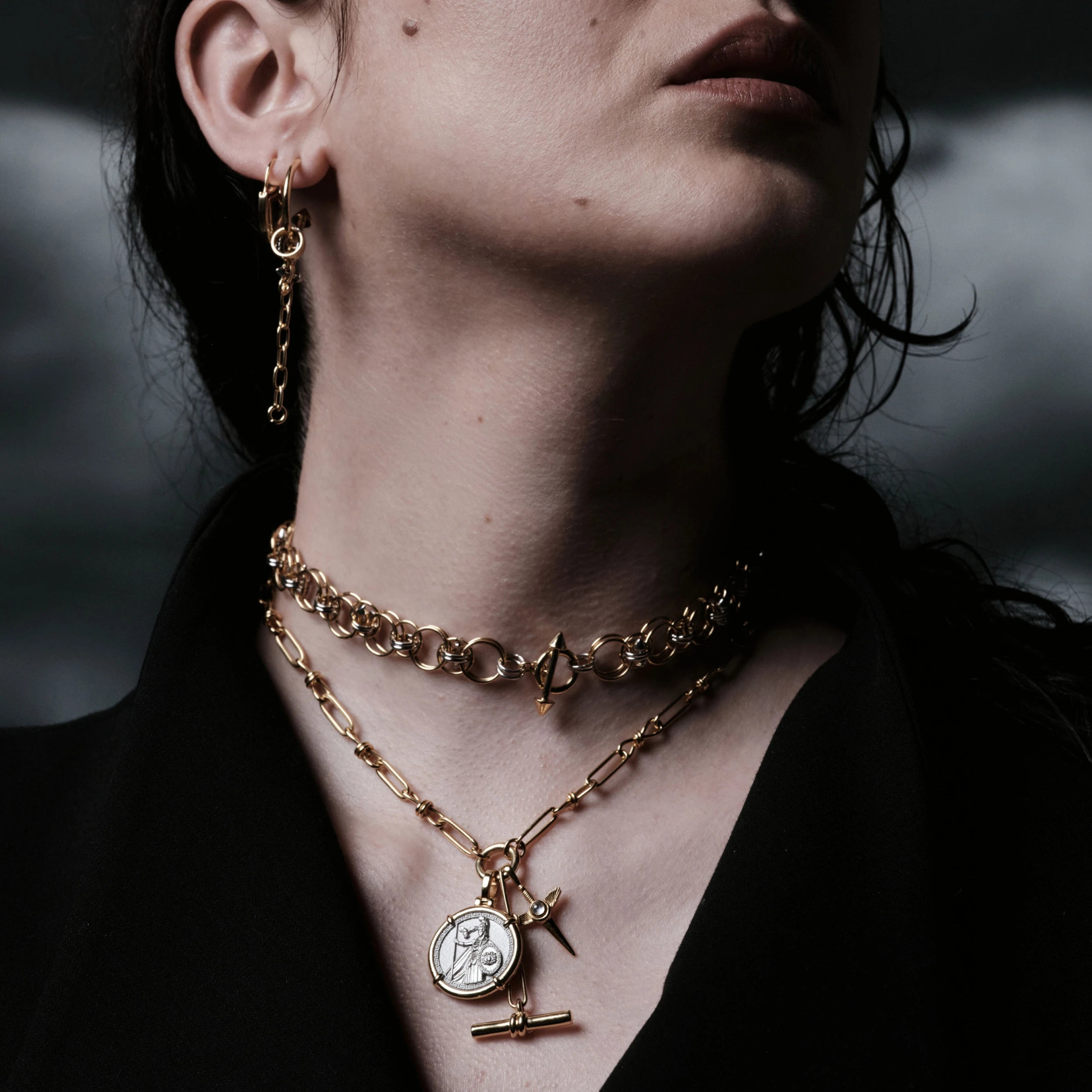 Awe Inspired Necklaces Athena's Dagger Charm Lariat