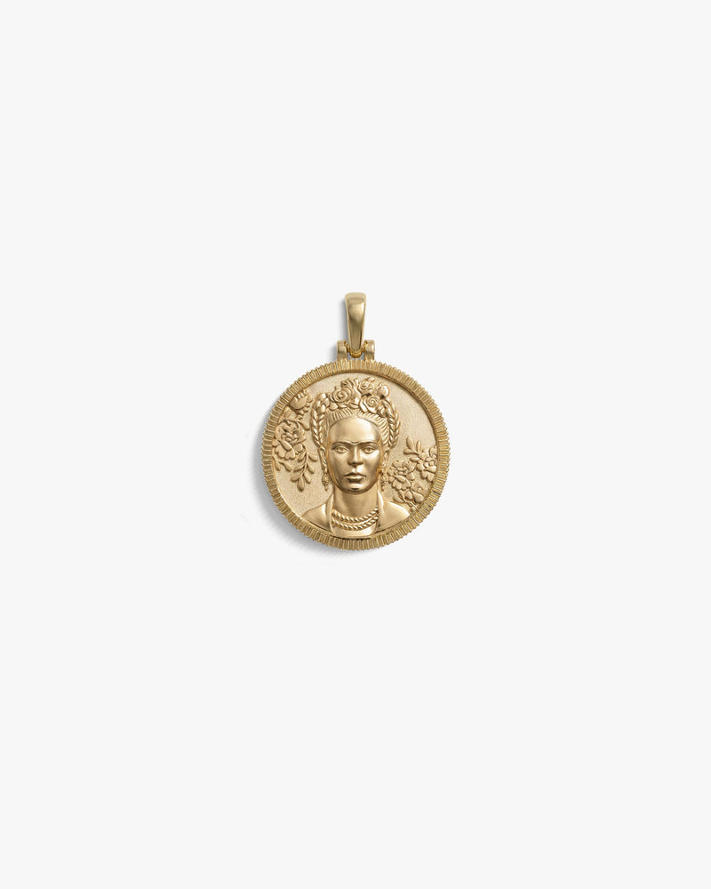 Awe Inspired Pendants 14K Gold Vermeil / Frida Kahlo Real-Life Goddess Pendant