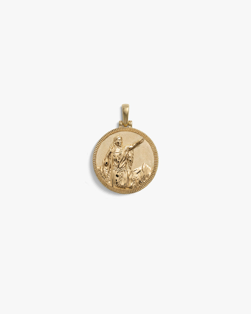 Awe Inspired Pendants 14K Gold Vermeil / Sacawajea Real-Life Goddess Pendant