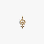 Awe Inspired Pendants 14K Gold Vermeil WHM - Women Power Pendant