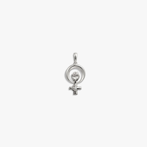 Awe Inspired Pendants 925 Sterling Silver WHM - Women Power Pendant