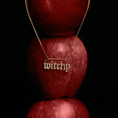 Awe Inspired Pendants Witchy Nameplate Pendant