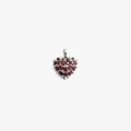 Awe Inspired Pendants 925 Sterling Silver Gemstone Spiked Heart Locket Necklace