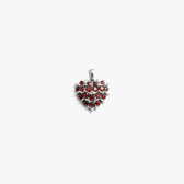 Awe Inspired Pendants 925 Sterling Silver Gemstone Spiked Heart Locket Necklace