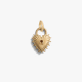 Awe Inspired Pendants 14K Gold Vermeil Spiked Heart Locket