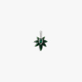 Awe Inspired Pendants 925 Sterling Silver Jade & Emerald Plant Wisdom Pendant