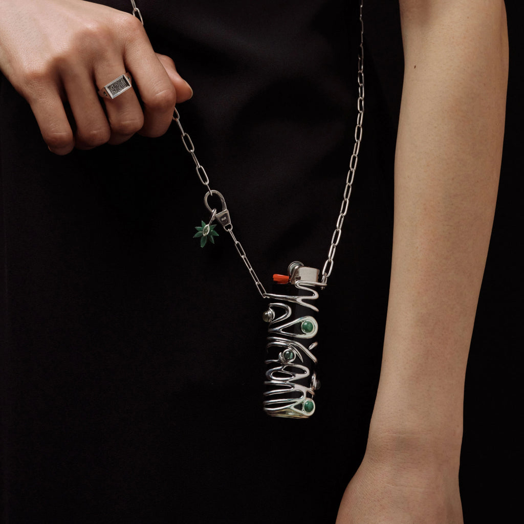 Awe Inspired Tools Silver Plated Brass Sterling Plated Crossbody Chain