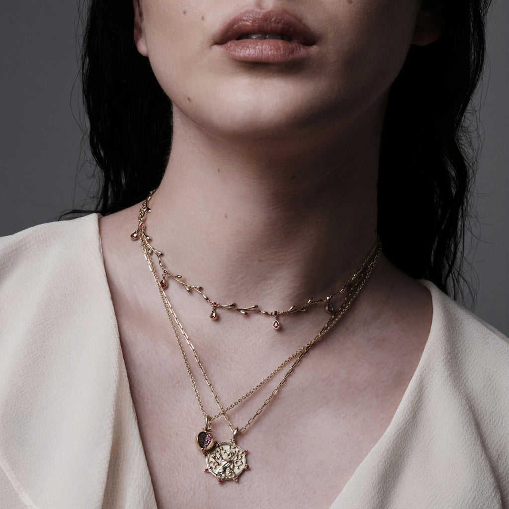 Awe Inspired Necklaces Ruby Vine Necklace