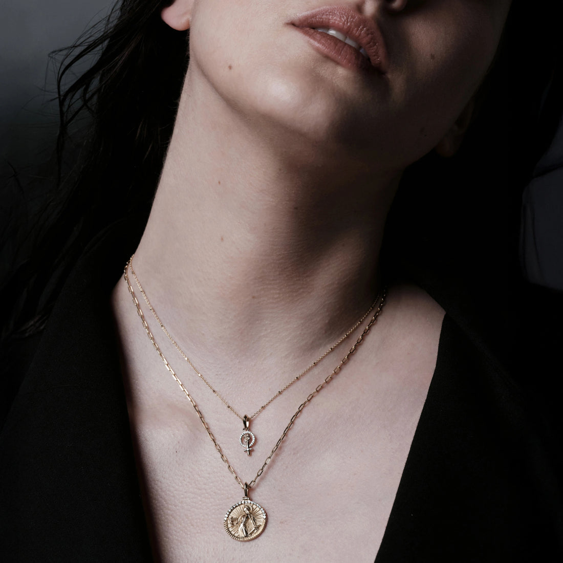 Awe Inspired Pendants 14K Women Power Pendant