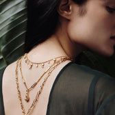 Awe Inspired Necklaces Sapphire Baguette Collar Necklace
